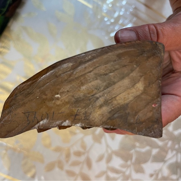 VTG  Hand Carved Wooden Eagle Bird Statue Figurine Brown Open Wings USSR Sz 9” - Picture 5 of 7